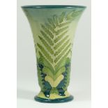 A Moorcroft limited edition New Zealand Ponga or Silver Fern vase pattern trial vase,