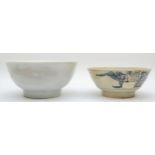 Tek Sing glazed porcelain bowls, circa early 19th century, from the 1822 Tek Sing shipwreck that was