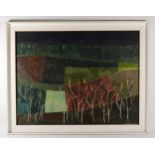 Peter Alwyn Evans (20th century), East Riding Landscape, acrylic on board, signed and date 1963,