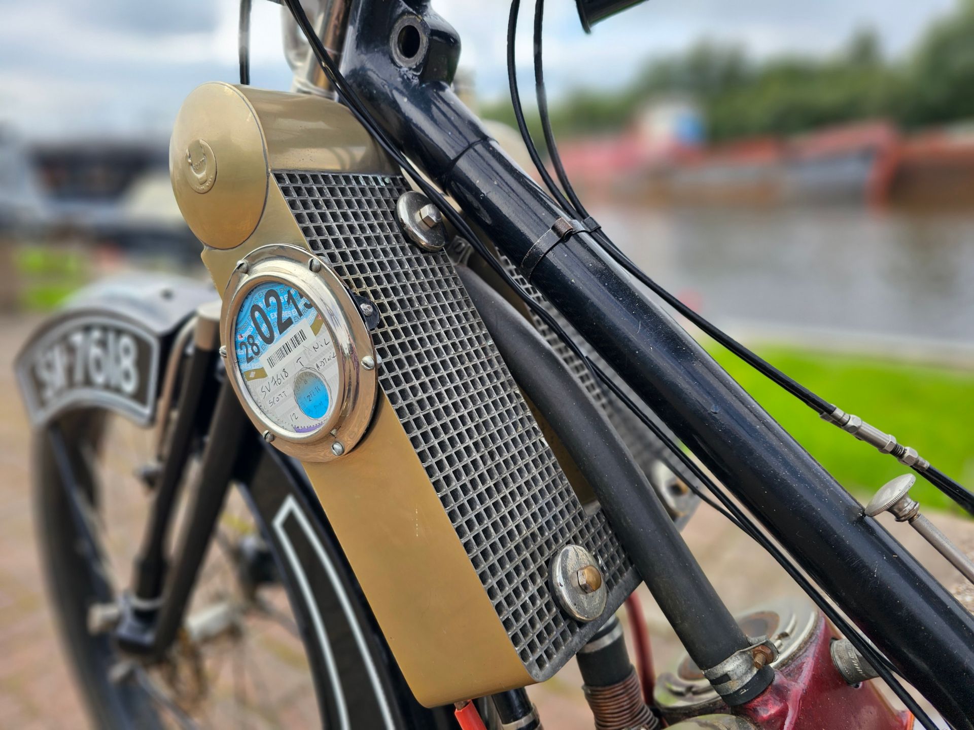 1914 Scott, 532cc. Registration number SV 7618 (non transferrable). Frame number 657. Engine - Image 19 of 23