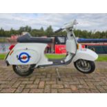 1984 Vespa Douglas 50cc. Registration number A516 YCY. Frame number V5X2T 0162745. Engine number