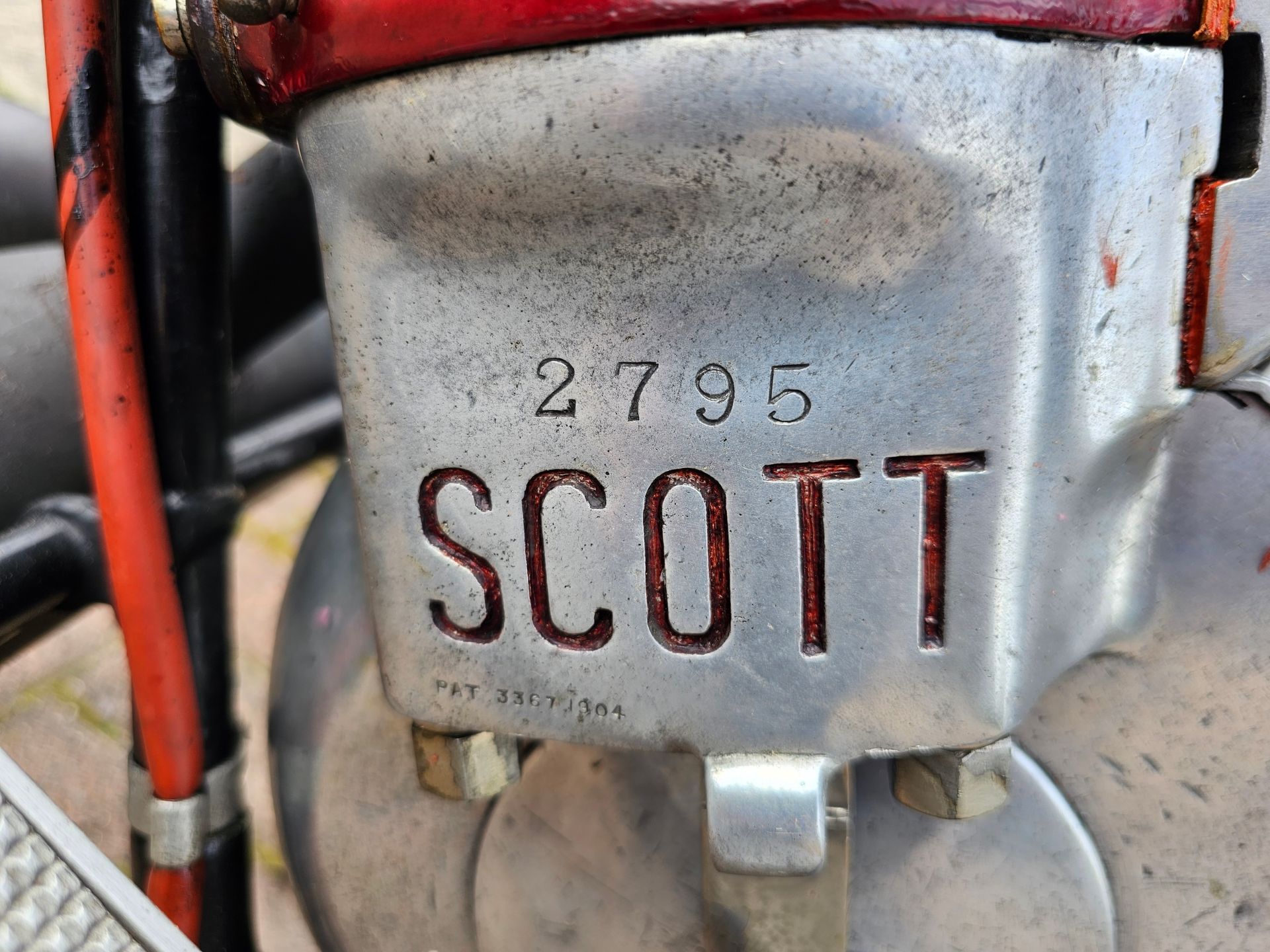 1914 Scott, 532cc. Registration number SV 7618 (non transferrable). Frame number 657. Engine - Image 22 of 23