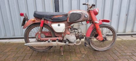 c. 1960-62 Honda C110D Sports Cub, 49cc, project. Registration number 508 FUB (not recorded with