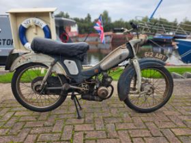 1962 Raleigh Supermatic, 49cc, project. Registration number 612 ABT (see text). Frame number 5R.