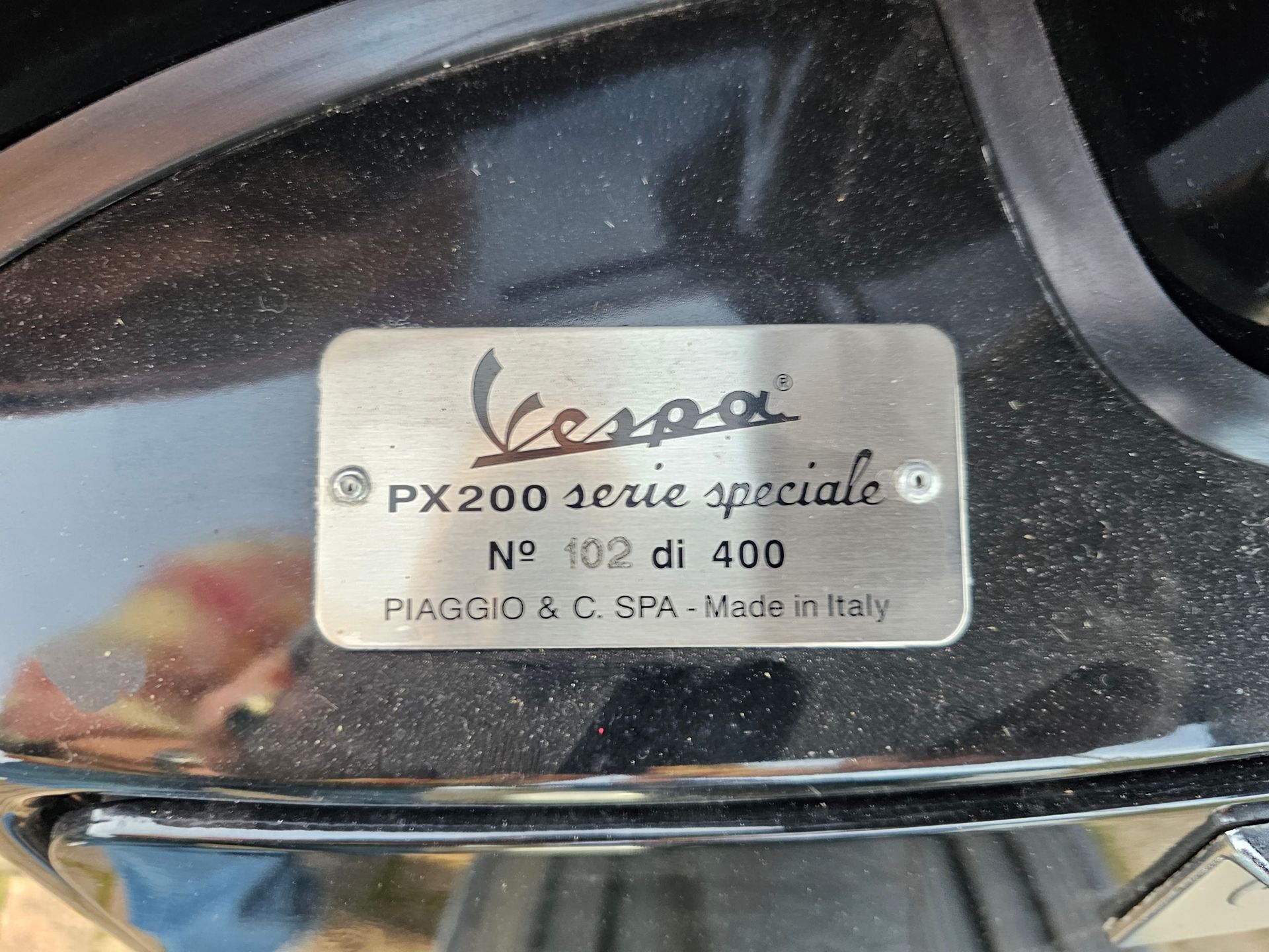 2003 Piaggio Vespa PX200 Serie Speciale Limited Edition 102/400, 198cc. Registration number P200 - Image 7 of 9