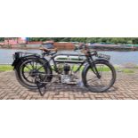 1914 Triumph, Model C, 550cc. Registration number AB 3637. Frame number 251278. Engine number 31979.