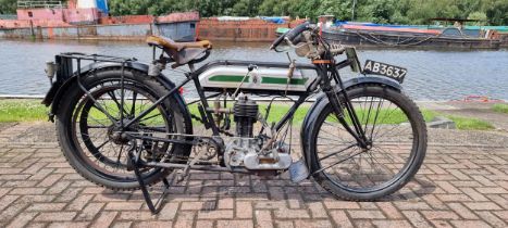 1914 Triumph, Model C, 550cc. Registration number AB 3637. Frame number 251278. Engine number 31979.