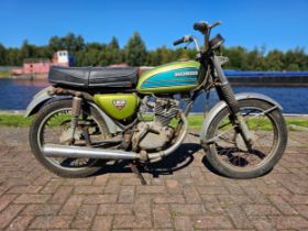 c.1974/5 Honda CB125S, project. Registration number GRU 738N (not recorded with DVLA). Frame