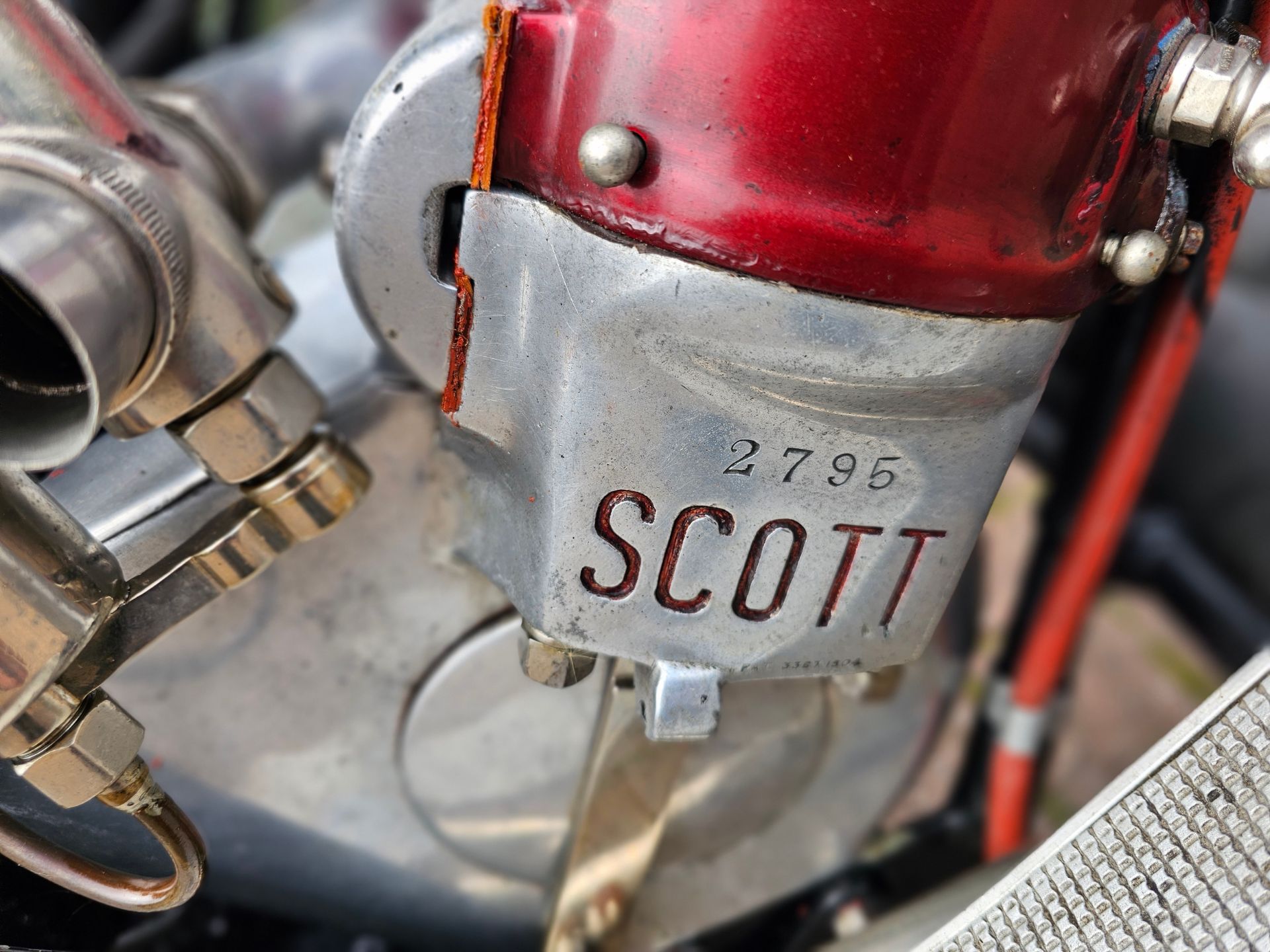 1914 Scott, 532cc. Registration number SV 7618 (non transferrable). Frame number 657. Engine - Image 13 of 23
