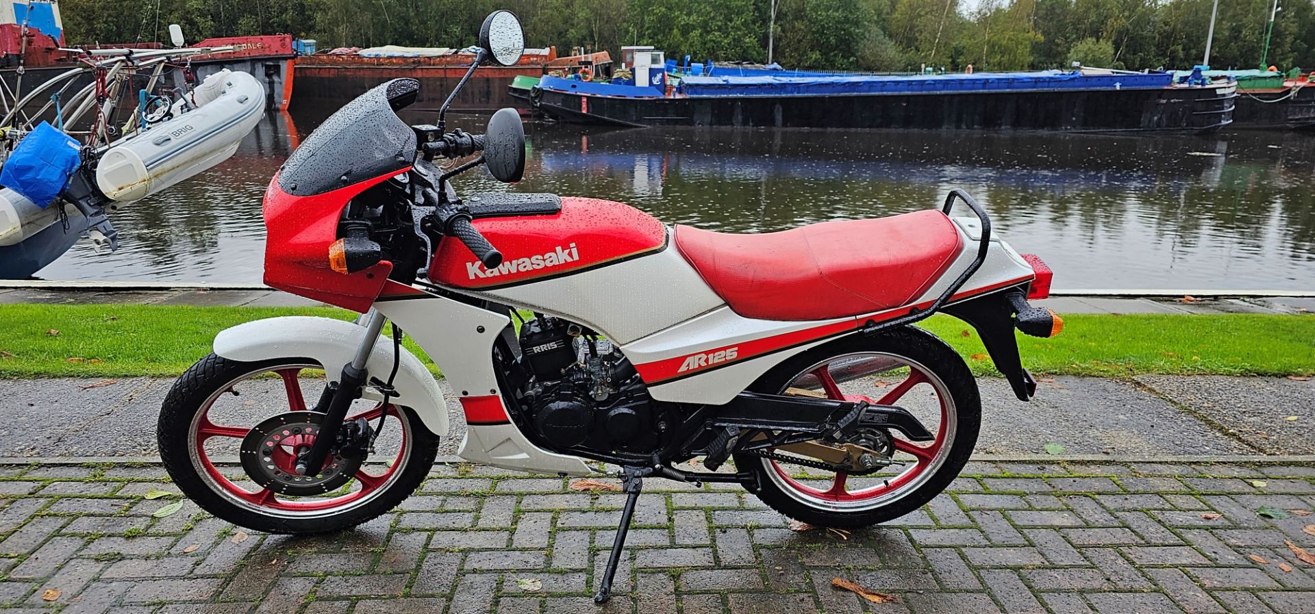 1987 Kawasaki AR125, 123cc. Registration number NOVA 24E148344 HMRC. Frame number AR125 A 014 634. - Image 2 of 13