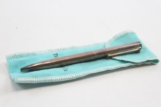 Tiffany & Co, Germany, a silver biro, 31gm, 13.5cm, soft pouch