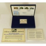 Danbury Mint, limited edition Tower of London silver and stamp set., cased