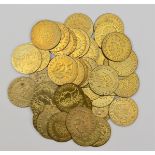 A collection of 41 guinea gaming tokens, In Memory of the Good Old Days, 1797, (41)
