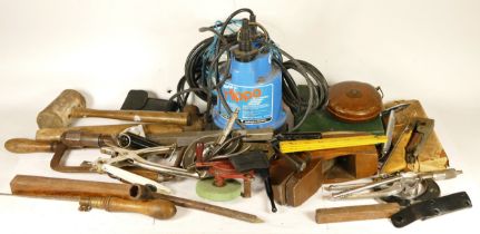 A collection of early 20th century and later carpenters hand tools, to include multi planes,