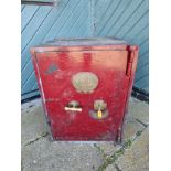 A Grove & Sons Defiance fire safe, one key, 51 x 51 x 67cm, please note this is VERY HEAVY