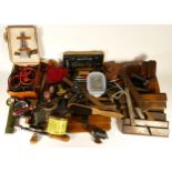 A collection of early 20th century and later carpenters hand tools, to include multi planes,