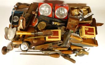 A collection of early 20th century and later carpenters hand tools, to include multi planes,