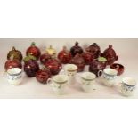 A large collection of primarily Sylvac lidded condiment pots, circa 1970s (2)