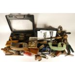 A collection of early 20th century and later carpenters hand tools, to include multi planes,