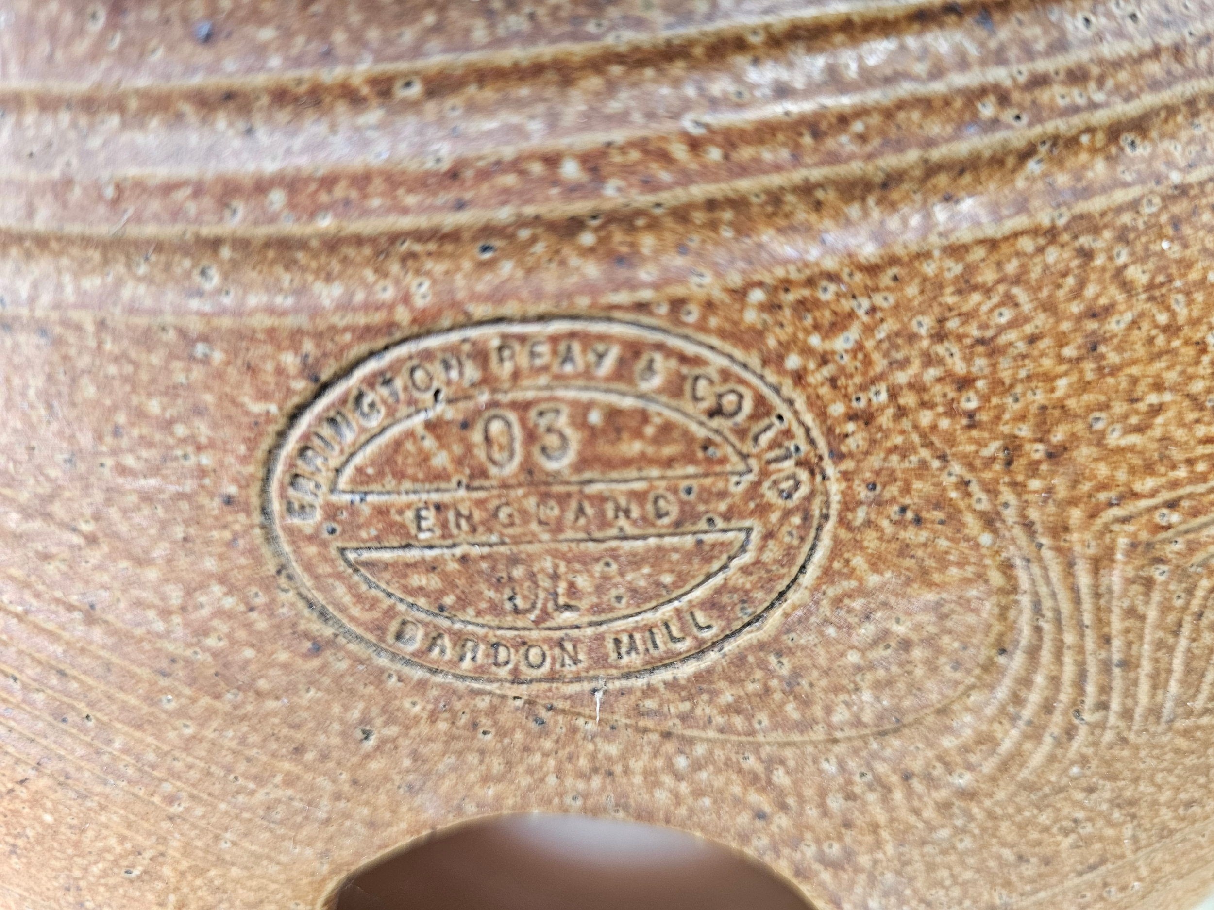A pair of Errington Reay & Co salt glaze stoneware pots, 41cm high - Image 2 of 2