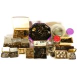 A substantial collection of watch makers and clock makers spares, to include winders, keys, glass,