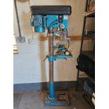 A Clarke 5/8" drill press, 240V with attachments