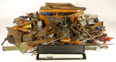 A collection of early 20th century and later carpenters hand tools, to include multi planes,