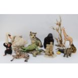 A large collection of handcrafted animal models by Country Artists - The Natural World collection,