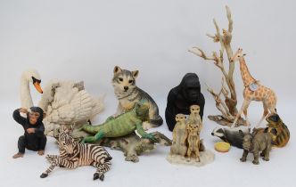 A large collection of handcrafted animal models by Country Artists - The Natural World collection,