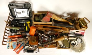 A collection of early 20th century and later carpenters hand tools, to include multi planes,