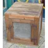 A 20th century pine and mesh meat safe, 59 x 59 x 61cm