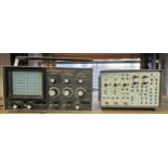 A Scopex 14D-10 oscilloscope and a Thurlby DSA 524 digital storage adapter, cables All electrical