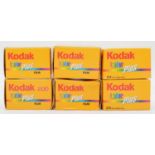 Six rolls of Kodak Color Plus film, expired, five rolls of 24 exposure (iso 200) and one roll of