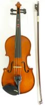 A Stentor student ST violin, cased with bow.