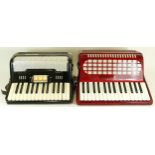 A 1950s/60s cased Sorrento piano accordion, an Alvari piano accordion . (3)