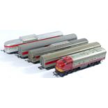 Triang, OO gauge, locomotive train with 4 carriages, Triang railways 4008, 20425, 91119 and 2x