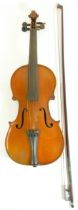 Berini, Marcus c.1920, a bow signed, together with a one piece violin, Antonius Stradivarius