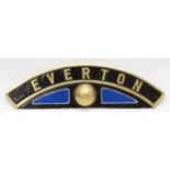 A 'Everton' replica B17 class nameplate, made by Newton Replicas, (B.R. No 61663) L-36cm.