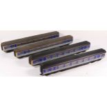 Lima, OO gauge, a collection of 2x motorized carriages with 2x other carriages, "Super