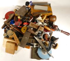 A collection of early 20th century and later carpenters hand tools, in three boxes. (3)
