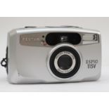 A Pentax Espio 115V 35mm film camera, with soft carry case, working, together with a Pentax Espio