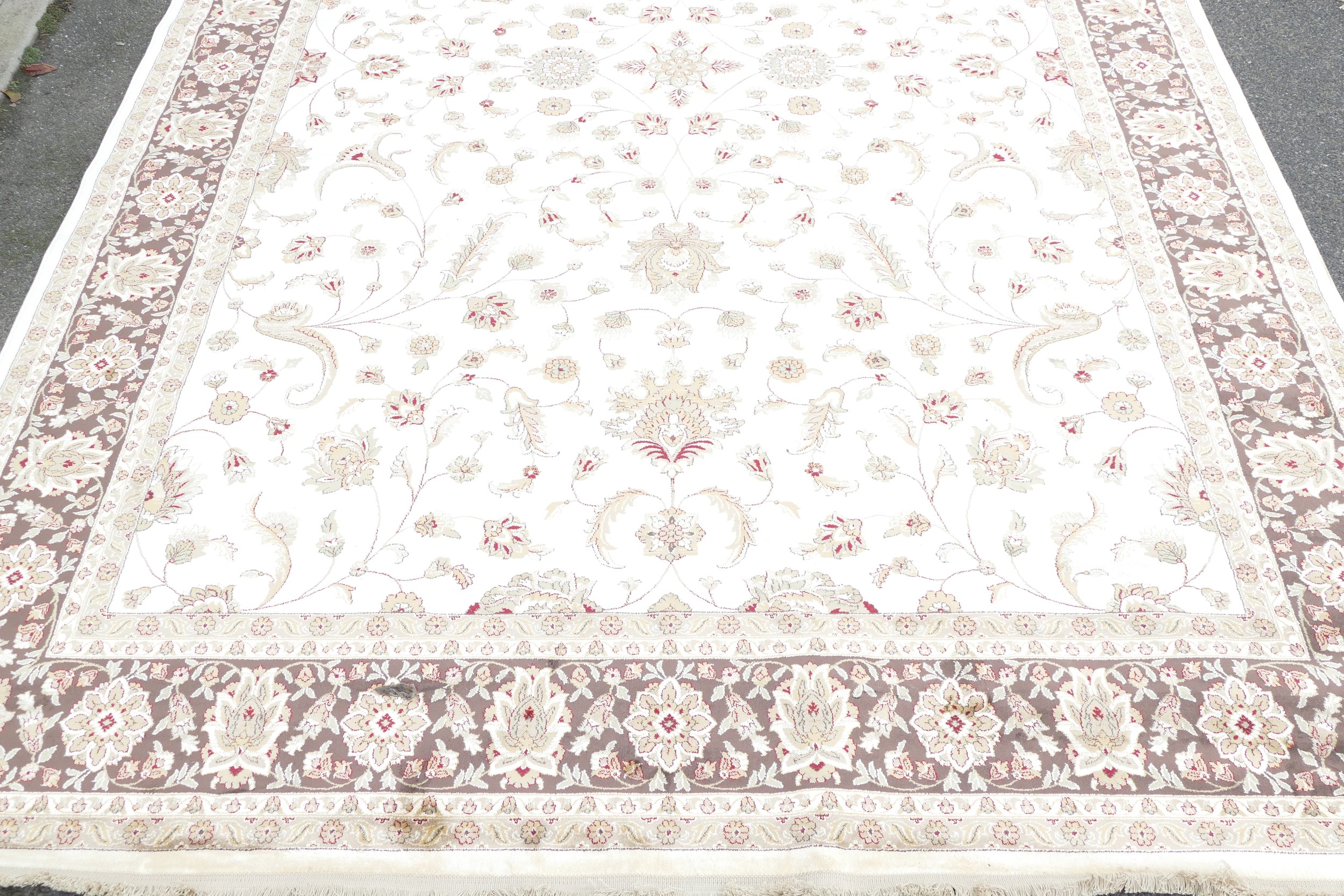 A Modern cream and brown ground floral carpet, 430 x 278cm, ex stock. - Image 2 of 3