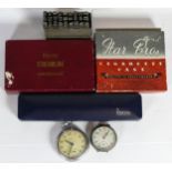 A group of collectibles to include A Ronson Penciliter, a cigarette case and two watches.