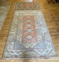 An Ikea Turkish Milas wool carpet, 300x200cm, together with a smaller example, 210x120cm (2)