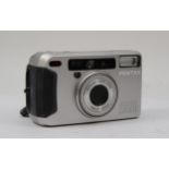 A Pentax Espio 120Mi 35mm film camera, working, together with a Pentax Espio 145M Super 35mm camera,