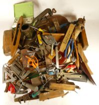 A collection of early 20th century and later carpenters hand tools, in three boxes. (3)