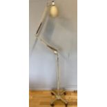 A mid 20th century free standing anglepoise light by Herbert Terry & Sons Redditch England, 200cm