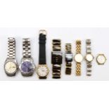 A group of fashion watches, spares or repairs