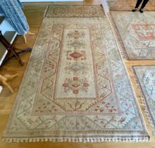 An Ikea Turkish Milas wool carpet, 200x300cm, together with a smaller example, 200x80cm. (2)