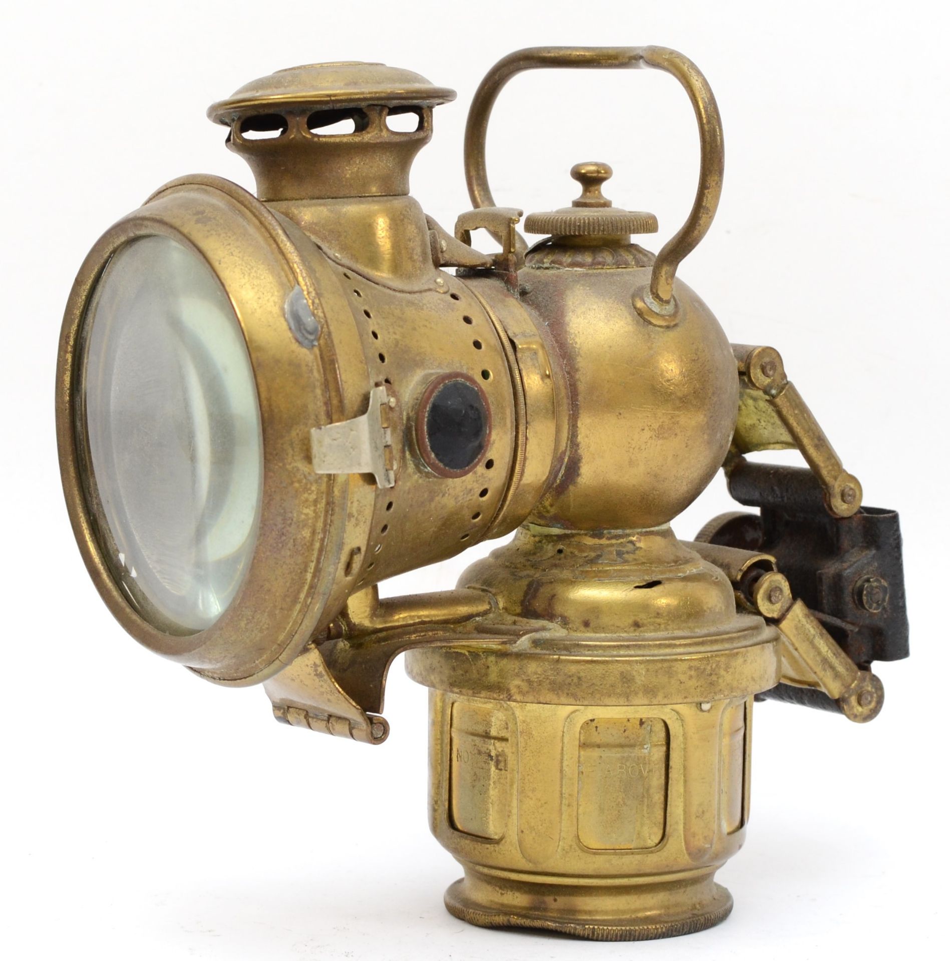 A K.O.R.A brass acetylene lamp, No 264. - Image 2 of 3